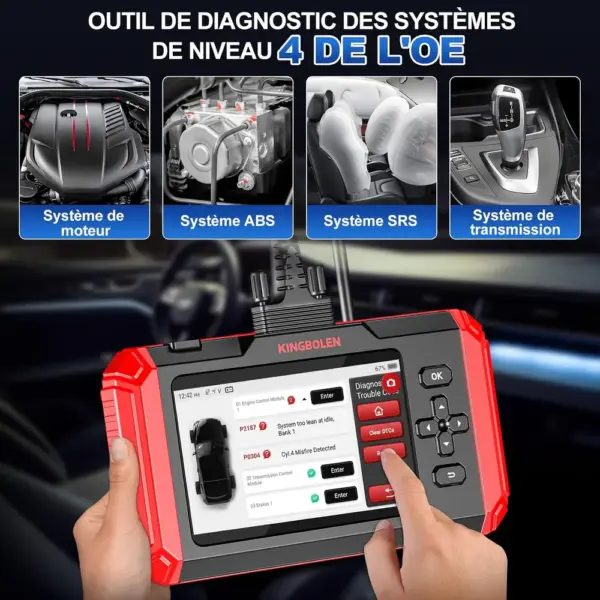 Kingbolen S800 - outil de diagnostic 4 systèmes et 15 services — 2 Kingbolen S800 - outil de diagnostic 4 systèmes et 15 services — 2