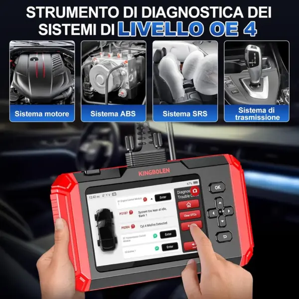 Kingbolen S800 - strumento di diagnosi 4 sistemi e 15 funzioni service — 2 Kingbolen S800 - strumento di diagnosi 4 sistemi e 15 funzioni service — 2