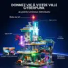 LUMIBRICKS Appartement cyberpunk - Immeuble néon modulaire à construire, 2 524 pièces et 21 zones éclairées — 5 LUMIBRICKS Appartement cyberpunk - Immeuble néon modulaire à construire, 2 524 pièces et 21 zones éclairées — 5