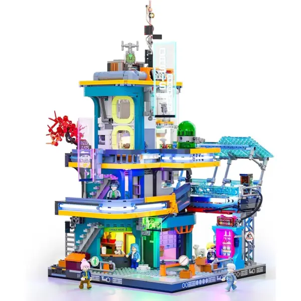 LUMIBRICKS Appartamento cyberpunk - edificio residenziale modulare con 21 effetti di luce — 1 LUMIBRICKS Appartamento cyberpunk - edificio residenziale modulare con 21 effetti di luce — 1