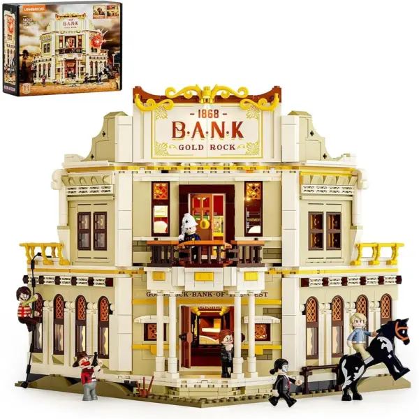 LUMIBRICKS Western Bank Heist - Asalto al banco del Oeste con 11 luces LED — 1 LUMIBRICKS Western Bank Heist - Asalto al banco del Oeste con 11 luces LED — 1