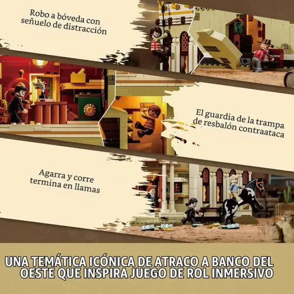 LUMIBRICKS Western Bank Heist - Asalto al banco del Oeste con 11 luces LED — 4 LUMIBRICKS Western Bank Heist - Asalto al banco del Oeste con 11 luces LED — 4