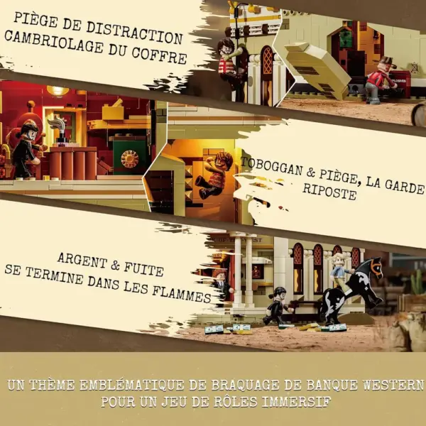 LUMIBRICKS Western Bank Heist - Banque du Far West à construire, 2 875 pièces et 11 LED — 5 LUMIBRICKS Western Bank Heist - Banque du Far West à construire, 2 875 pièces et 11 LED — 5