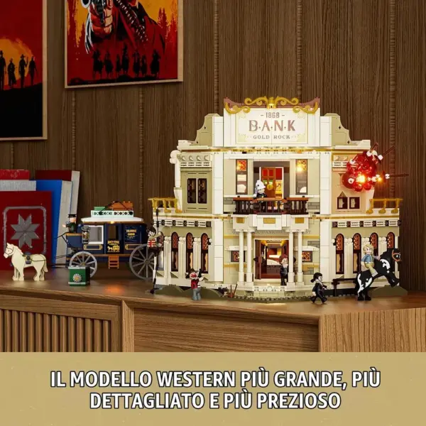 LUMIBRICKS Western Bank Heist - banca del Far West con 11 luci LED — 2 LUMIBRICKS Western Bank Heist - banca del Far West con 11 luci LED — 2