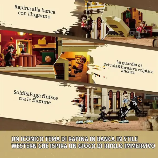 LUMIBRICKS Western Bank Heist - banca del Far West con 11 luci LED — 4 LUMIBRICKS Western Bank Heist - banca del Far West con 11 luci LED — 4