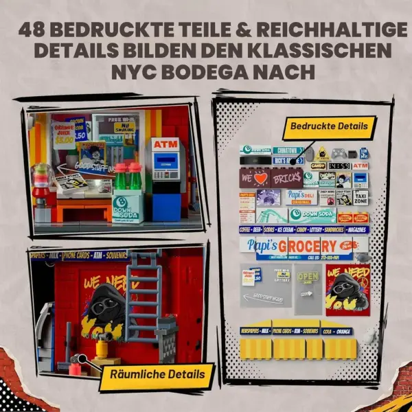 LUMIBRICKS The Bodega - New Yorker Eckladen mit Beleuchtung — 3 LUMIBRICKS The Bodega - New Yorker Eckladen mit Beleuchtung — 3