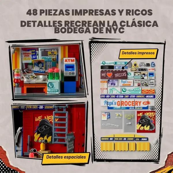 LUMIBRICKS The Bodega - Tienda de esquina neoyorquina con iluminación LED — 3 LUMIBRICKS The Bodega - Tienda de esquina neoyorquina con iluminación LED — 3