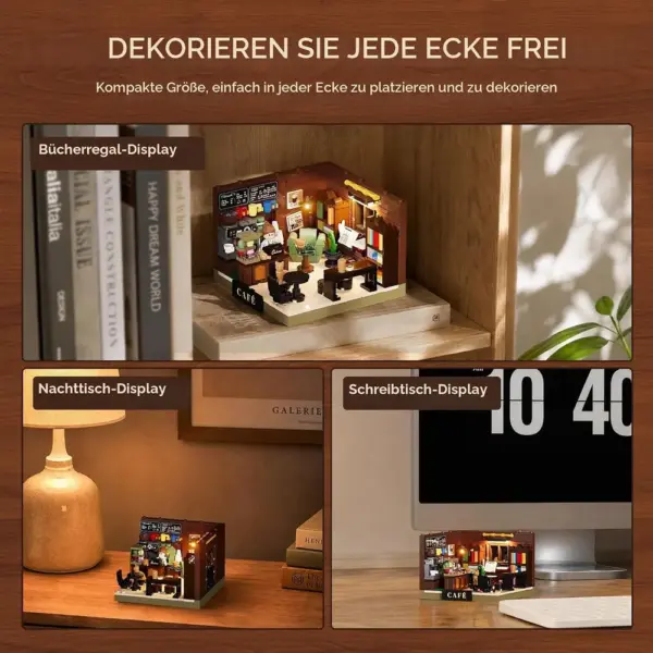 LUMIBRICKS Book-Café Box - Mini-Café mit Leselicht — 3 LUMIBRICKS Book-Café Box - Mini-Café mit Leselicht — 3