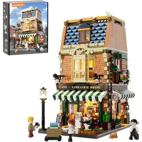 LUMIBRICKS Book Café - Town Life coffee house building set with LED lights, 1,718 pieces — 1 LUMIBRICKS Book Café - Town Life coffee house building set with LED lights, 1,718 pieces — 1