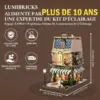 LUMIBRICKS Book Café - Café-librairie rétro modulaire à construire, 1 718 pièces et éclairage LED — 2 LUMIBRICKS Book Café - Café-librairie rétro modulaire à construire, 1 718 pièces et éclairage LED — 2