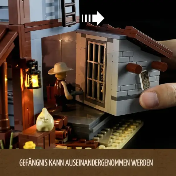 LUMIBRICKS Sheriff’s Office - Wildwest-Sheriffbüro mit Öllampen-Licht — 4 LUMIBRICKS Sheriff’s Office - Wildwest-Sheriffbüro mit Öllampen-Licht — 4