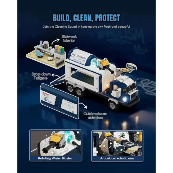 LUMIBRICKS Cleaning Squad - Straßenreinigungsfahrzeug mit LED — 3 LUMIBRICKS Cleaning Squad - Straßenreinigungsfahrzeug mit LED — 3