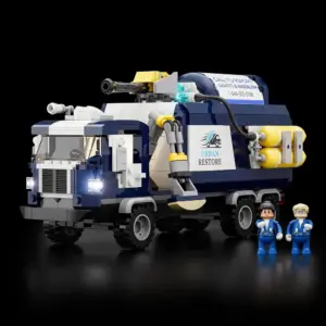 LUMIBRICKS Cleaning Squad - Street Fusion city cleaning vehicle with LED lights, 627 pieces — 1