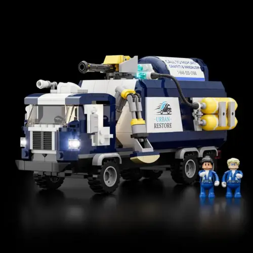 LUMIBRICKS Cleaning Squad - Vehículo de limpieza con brazo robótico y limpiador de alta presión — 1 LUMIBRICKS Cleaning Squad - Vehículo de limpieza con brazo robótico y limpiador de alta presión — 1