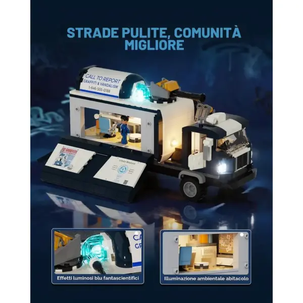 LUMIBRICKS Cleaning Squad - veicolo della squadra di pulizia con braccio robotico — 2 LUMIBRICKS Cleaning Squad - veicolo della squadra di pulizia con braccio robotico — 2
