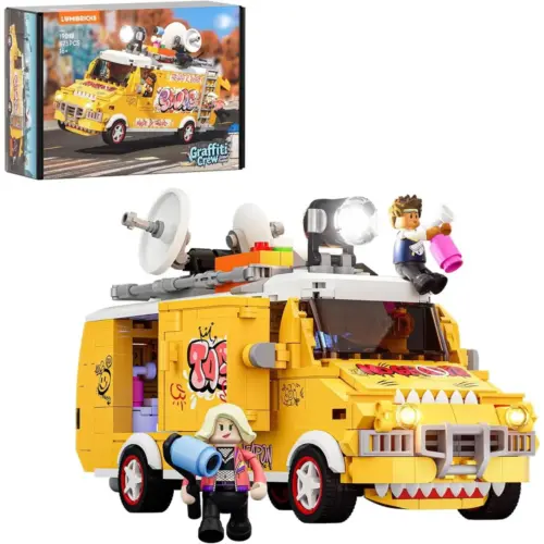 LUMIBRICKS Graffiti Crew - Street Fusion graffiti truck with LED lighting, 575 pieces — 1 LUMIBRICKS Graffiti Crew - Street Fusion graffiti truck with LED lighting, 575 pieces — 1