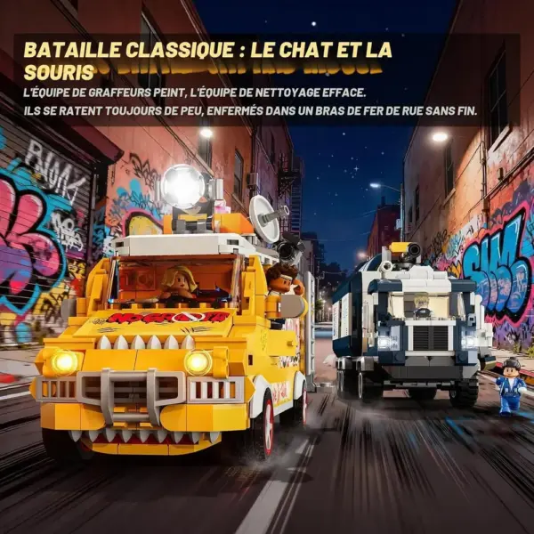 LUMIBRICKS Escouade graffiti - Camion street art à construire avec LED et fonctions mobiles, 575 pièces — 5 LUMIBRICKS Escouade graffiti - Camion street art à construire avec LED et fonctions mobiles, 575 pièces — 5