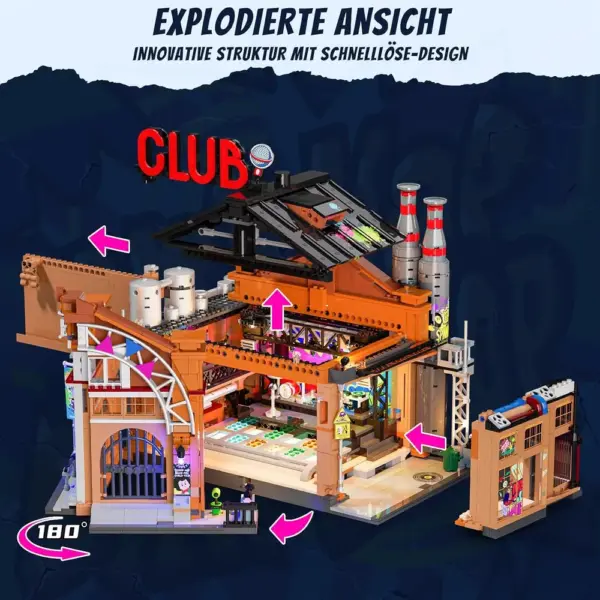 LUMIBRICKS Factory House of Music - Street-Art-Musikclub mit 24 Lichtpunkten — 3 LUMIBRICKS Factory House of Music - Street-Art-Musikclub mit 24 Lichtpunkten — 3