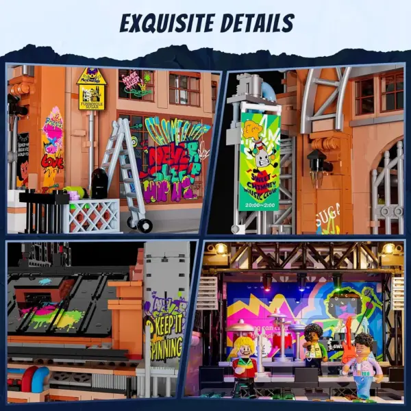 LUMIBRICKS Factory House of Music - Street Fusion music club building set, 2,654 pieces — 4 LUMIBRICKS Factory House of Music - Street Fusion music club building set, 2,654 pieces — 4