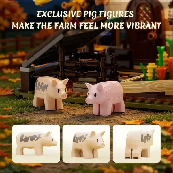 LUMIBRICKS Autumn Farmhouse - Halloween farm building set with glowing pumpkin, 1,557 pieces — 5 LUMIBRICKS Autumn Farmhouse - Halloween farm building set with glowing pumpkin, 1,557 pieces — 5