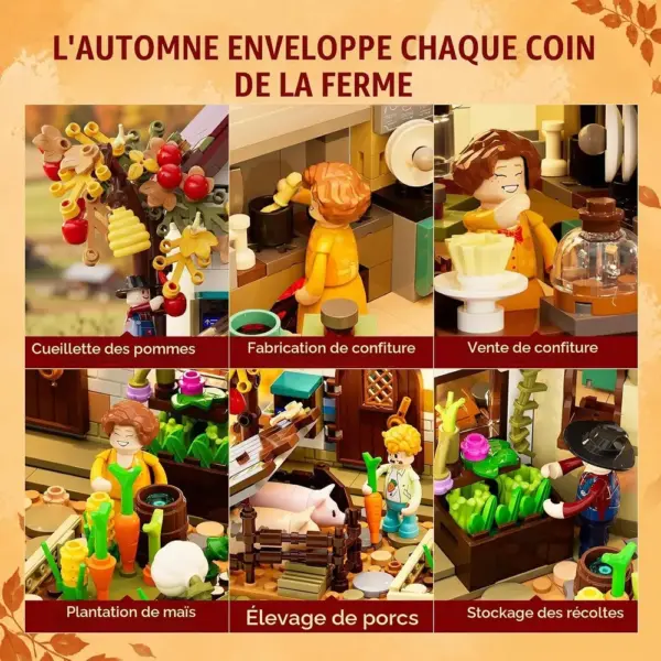 LUMIBRICKS Ferme d’automne - Ferme de récolte à construire avec éclairage LED, 1 557 pièces — 5 LUMIBRICKS Ferme d’automne - Ferme de récolte à construire avec éclairage LED, 1 557 pièces — 5