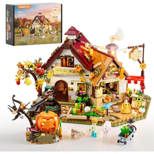LUMIBRICKS Fattoria autunnale - fattoria europea di Halloween con illuminazione LED — 1 LUMIBRICKS Fattoria autunnale - fattoria europea di Halloween con illuminazione LED — 1