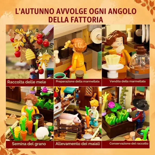 LUMIBRICKS Fattoria autunnale - fattoria europea di Halloween con illuminazione LED — 4 LUMIBRICKS Fattoria autunnale - fattoria europea di Halloween con illuminazione LED — 4