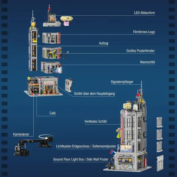 LUMIBRICKS Film Studio Tower - Filmstudio-Turm mit 36 Lichtpunkten — 3 LUMIBRICKS Film Studio Tower - Filmstudio-Turm mit 36 Lichtpunkten — 3