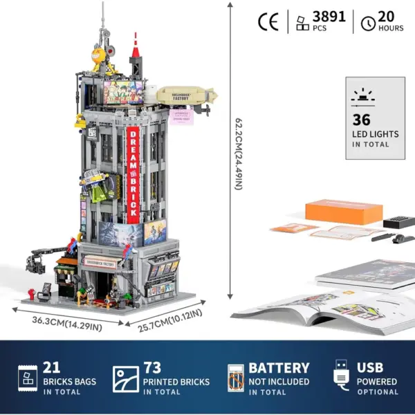 LUMIBRICKS Film Studio Tower - torre dello studio cinematografico con 36 punti luce — 2 LUMIBRICKS Film Studio Tower - torre dello studio cinematografico con 36 punti luce — 2