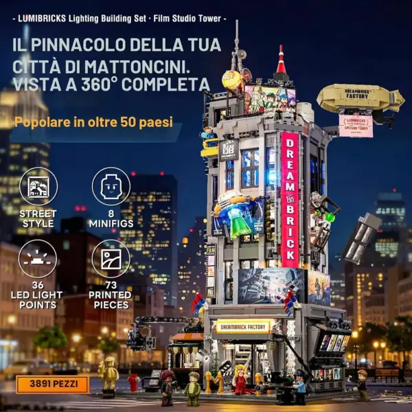 LUMIBRICKS Film Studio Tower - torre dello studio cinematografico con 36 punti luce — 3 LUMIBRICKS Film Studio Tower - torre dello studio cinematografico con 36 punti luce — 3