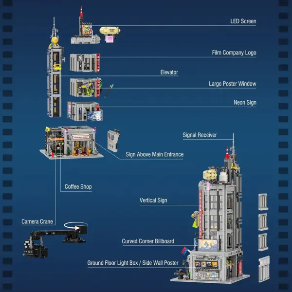 LUMIBRICKS Film Studio Tower - torre dello studio cinematografico con 36 punti luce — 5 LUMIBRICKS Film Studio Tower - torre dello studio cinematografico con 36 punti luce — 5