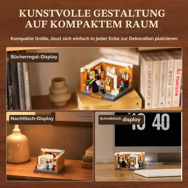 LUMIBRICKS Kunstgalerie - Mini-Galerie mit drei Meisterwerken — 3 LUMIBRICKS Kunstgalerie - Mini-Galerie mit drei Meisterwerken — 3