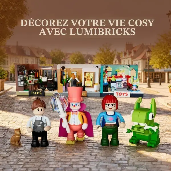 LUMIBRICKS Galerie d’art - Mini galerie sur deux étages à construire avec spots LED — 2 LUMIBRICKS Galerie d’art - Mini galerie sur deux étages à construire avec spots LED — 2