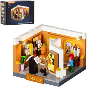 LUMIBRICKS Galleria d’arte - mini galleria illuminata con tre capolavori — 1