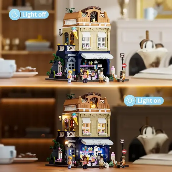 LUMIBRICKS Gelateria - Maison de ville européenne à construire avec éclairage LED, 1 948 pièces — 4 LUMIBRICKS Gelateria - Maison de ville européenne à construire avec éclairage LED, 1 948 pièces — 4