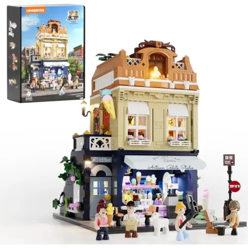 LUMIBRICKS Gelateria - gelateria europea modulare a 3 piani con LED — 1 LUMIBRICKS Gelateria - gelateria europea modulare a 3 piani con LED — 1