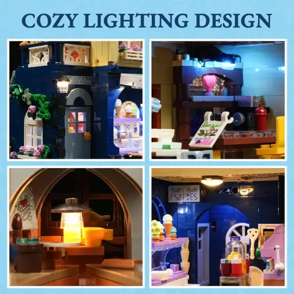 LUMIBRICKS Gelateria - gelateria europea modulare a 3 piani con LED — 4 LUMIBRICKS Gelateria - gelateria europea modulare a 3 piani con LED — 4
