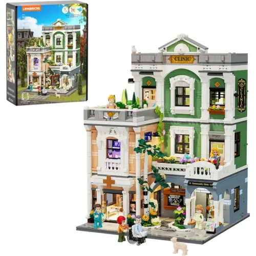 LUMIBRICKS Greenway Clinic - Town Life neo-classical modular building set, 2,985 pieces — 1 LUMIBRICKS Greenway Clinic - Town Life neo-classical modular building set, 2,985 pieces — 1