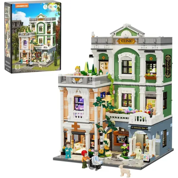 LUMIBRICKS Greenway Clinic - Clínica neoclásica de 3 plantas con ascensor e iluminación LED — 1 LUMIBRICKS Greenway Clinic - Clínica neoclásica de 3 plantas con ascensor e iluminación LED — 1