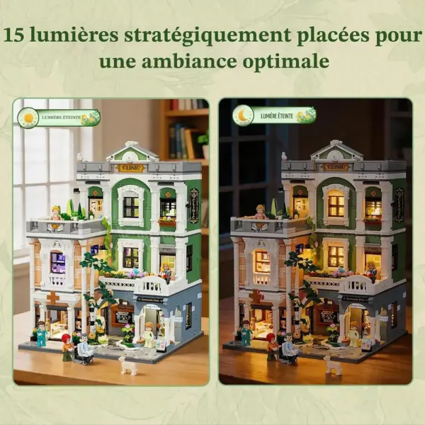 LUMIBRICKS Greenway Clinic - Clinique de quartier modulaire à construire, 2 985 pièces et éclairage USB — 3 LUMIBRICKS Greenway Clinic - Clinique de quartier modulaire à construire, 2 985 pièces et éclairage USB — 3