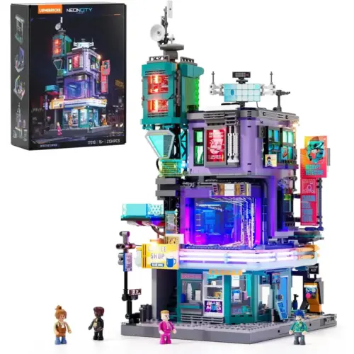 LUMIBRICKS Agencia de detectives - Guarida hacker cyberpunk con café e iluminación LED — 1 LUMIBRICKS Agencia de detectives - Guarida hacker cyberpunk con café e iluminación LED — 1
