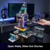 LUMIBRICKS Agenzia investigativa dell’hacker - edificio cyberpunk con caffè e illuminazione LED — 2 LUMIBRICKS Agenzia investigativa dell’hacker - edificio cyberpunk con caffè e illuminazione LED — 2