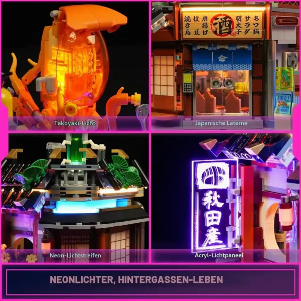 LUMIBRICKS Izakaya - Japanische Cyberpunk-Straßenszene mit LED — 3 LUMIBRICKS Izakaya - Japanische Cyberpunk-Straßenszene mit LED — 3