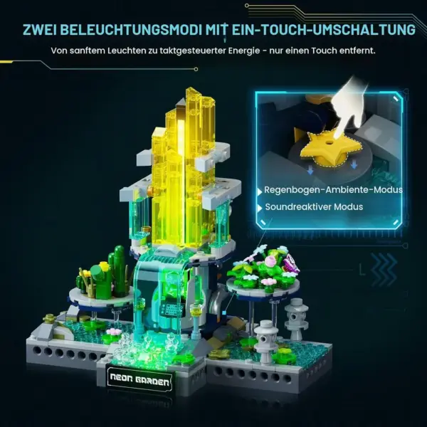 LUMIBRICKS Neon Garden - Cyberpunk-Schwebegarten mit Musiklicht — 2 LUMIBRICKS Neon Garden - Cyberpunk-Schwebegarten mit Musiklicht — 2