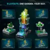 LUMIBRICKS Cyberpunk Garden - Building set with sound-reactive RGB lighting, 495 pieces — 4 LUMIBRICKS Cyberpunk Garden - Building set with sound-reactive RGB lighting, 495 pieces — 4