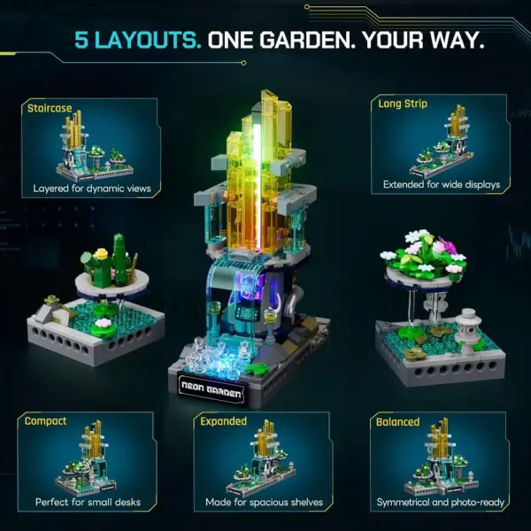 LUMIBRICKS Neon Garden - giardino galleggiante cyberpunk con luci a ritmo di musica — 4 LUMIBRICKS Neon Garden - giardino galleggiante cyberpunk con luci a ritmo di musica — 4
