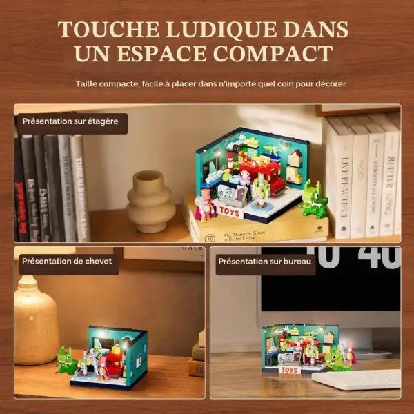 LUMIBRICKS Magasin de jouets - Mini boutique colorée à construire avec éclairage LED, 426 pièces — 5 LUMIBRICKS Magasin de jouets - Mini boutique colorée à construire avec éclairage LED, 426 pièces — 5
