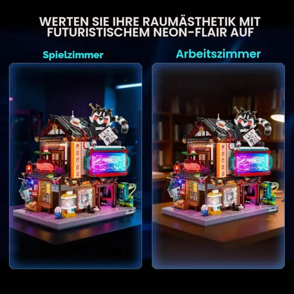 LUMIBRICKS Manga Shop - Cyberpunk-Mangaladen mit LED-Beleuchtung — 5 LUMIBRICKS Manga Shop - Cyberpunk-Mangaladen mit LED-Beleuchtung — 5