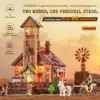 LUMIBRICKS Old West Meeting Hall - Wild West building set with dimmable LED lights, 2,556 pieces — 2 LUMIBRICKS Old West Meeting Hall - Wild West building set with dimmable LED lights, 2,556 pieces — 2