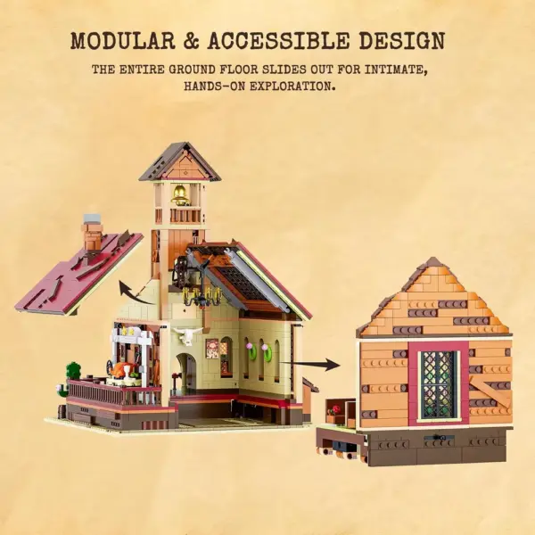LUMIBRICKS Old West Meeting Hall - Wild West building set with dimmable LED lights, 2,556 pieces — 4 LUMIBRICKS Old West Meeting Hall - Wild West building set with dimmable LED lights, 2,556 pieces — 4